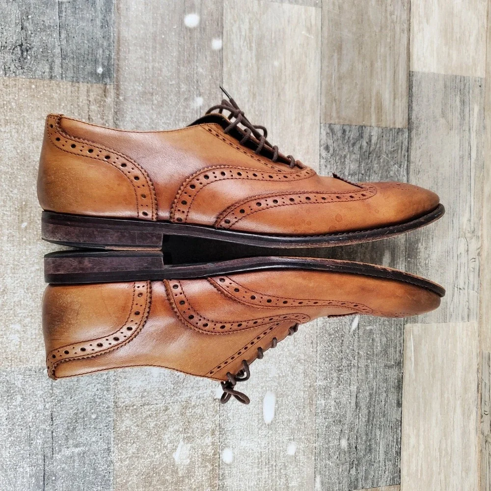 To Boot New York Adam‎ Derrick Mens Wingtip Oxford Sz 11 Brown Lace Up Boots